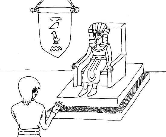 Josef deutet dem Pharao seine Träume